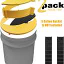 Bucket Lid Mouse Rat Trap, Mouse Catching Tool, Trap Door Style, Multi Catch, Auto Reset, Indoor Outdoor, 5 Gallon Bucket Compatible (Butter)