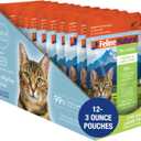 Feline Natural Wet Cat Food Pouch - Chicken & Lamb Feast, Grain-Free, Cage-Free & Grass-Fed, New Zealand Made, Single Serve Pate, 3oz, 12 Pack