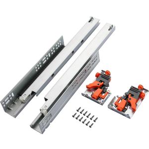 1 Pair of 18 Inch Undermount Soft Close Drawer Slides 100LB Load Capacity Full Extension Concealed Drawer Rails with 3D Locking Device