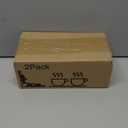 Mfacoy Vintage Coffee Mugs Set of 2, 14 oz Embossed Glass Cups with Handle, Clear Cups for Cappuccino, Latte, Cereal, Yogurt, Milk, Hot or Cold Beverages (Translucent)