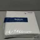 Bedsure Boho Duvet Cover King Size - Boho Bedding, Tufted King Duvet Cover for All Seasons, 3 Pieces Embroidery Shabby Chic Home Bedding,Comforter Not Included (White, 104" x 90")