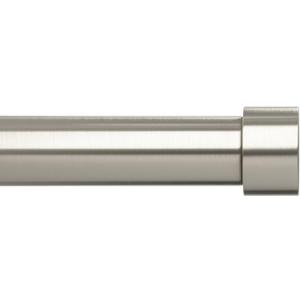 Umbra Cappa Curtain Rod  Modern Extra Long Extendable Curtain Rod and Includes Matching Finials, Brackets & Hardware (33 to 66-Inch, Nickel/Steel)