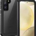 Lanhiem for Samsung Galaxy S24+ Plus Phone Case, IP68 Waterproof Dustproof Case with Built-in Screen Protector, Rugged Full Body Shockproof Protective Cover for Galaxy S24 Plus 6.7 Inch, Black