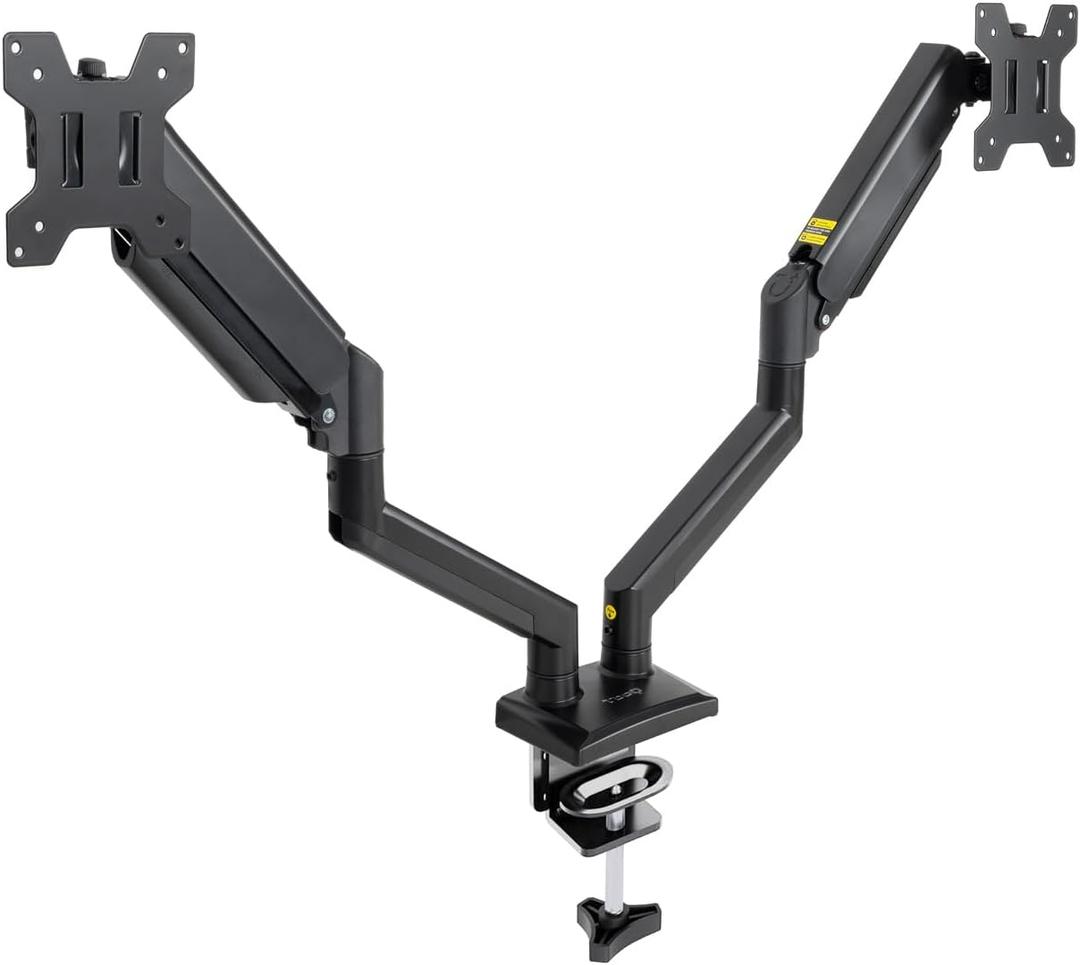 DB1434TNR-B Desk Mount for 2 Screens 13-34 Inches Black