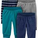 Simple Joys by Carter's Baby Boys' 4-Pack Fleece Pants, Size 12M