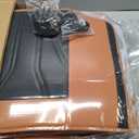 Fit Wrangler 4-Door Car Seat Covers for Jeep Wrangler 2010-2025 2026 -Premium Leather, WaterproofBreathableAll-Weather Seat Cushion Protecto & Airbag Compatible, Full Set Orange & Black