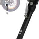 Kickstand for Ebike, CNC Aluminum Adjuster Side Kick Stand for 24-29 Inch Electric Mountain Bike Bicycle with 40mm Mount Hole - Black