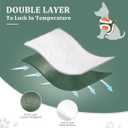 Beirui Leather Small Plush Padded Puppy Harness and Leash Set, Winter Warm Step In No Chock No Pull Adjustable Dog Harness for Extra Small Dogs, Green (XS,Fit 6-10 lbs)