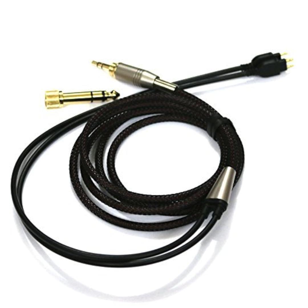 NewFantasia Replacement Audio Upgrade Cable Compatible with Sennheiser HD650, HD600, HD580, HD58X, HD660S, HD660S2, Massdrop HD6XX Headphones 1.5meters/4.9feet