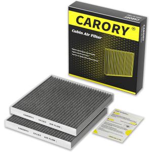 2 Pack Cabin Air Filter w/Activated Carbon for Honda 20172025 CR-V, 20162025 Civic, 20092020 Fit, 20162025 HR-V, 20182025 Odyssey, 20102022 Insight, 20192025 RDX, 20222025 MDX, and More