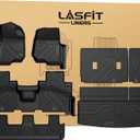 LASFIT Floor Mats for Ford Expedition Standard(Not for Max Models) 2021 2022 2023 2024 8 Seats(Not Fit 7 Seats), All Weather TPE Custom Fit for SUV Car Liners, 1st& 2nd& 3rd& Cargo Liner, Black 5pcs