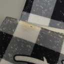 Tinideya Christmas Rug Plaid Christmas Kitchen Rug Set of 2 Farmhouse Xmas Tree Truck Buffalo Check Mat for Kitchen Bath Room Decoration, 17 x 47 in, 17 x 28 in