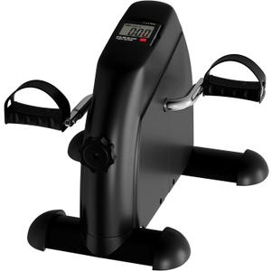 Under Desk Bike and Pedal Exerciser - At-Home Physical Therapy Equipment and Exercise Machine for Arms and Legs with LCD Screen by Wakeman Fitness