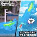 2 Pack Electric Water Guns - Full Automatic Suction Power Soaker Blasters 32 FT Range, Summer Outdoor Pool Auto Squirt Toys for Adults Kids (Red/Blue)