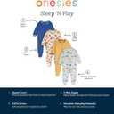 Onesies Brand Baby Boys' 4-Pack Sleep 'N Play Footies (Blue)