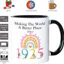 100th Birthday Coffee Mug For Women, Turning 100 Year Old Birthday Gifts for Her, 1925 100th Gifts Black Handle 11OZ Coffee Cups for Mom Grandma Aunt Sister Coworker Friend Wife(100 Birthday)