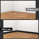 Flexible Baseboard Molding Trim 4" x 15 ft, 20ft 40ft 50ft 60ft 100ft Self-Adhesive Vinyl Wall Base Cove Base, Peel and Stick Rubber Wall Base Molding Trim