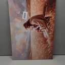 Jesus And Lamb Canvas Wall Art Christ Jesus Finds The Lost Lamb The Shepherd Painting Picture Wall Decor Religious Beliefs Poster Print Artwork for Living Room Bedroom Church Home Decoration (24"L x 16"W)