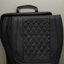 LUCKYMAN CLUB F150 Faux Leather Seat Covers Fit for 2015-2025 F150 and 2017-2025 2025 F250 F350 F450 Pickup Trucks(Front Pair,Black)