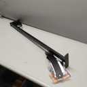 Backpack Blower Rack with Lock for Trailer  Heavy-Duty Thickened Steel Mount Fits 22"-26" Blowers, Anti-Theft Design for Open Trailers or Garage Storage, Black