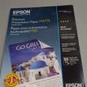 Epson Premium Presentation Paper MATTE (8.5x11 Inches, Double-sided, 50 Sheets) (S041568),Bright White
