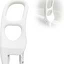 FamilyRoots Adjustable Bathtub Safety Rail, Shower Grab Bar Handle for Seniors, Elderly, and Fall Risk Patients, Fits 2.4 to 5.5 Inch Tub Walls, with Non-Slip Grip, Supports 330 lbs, White