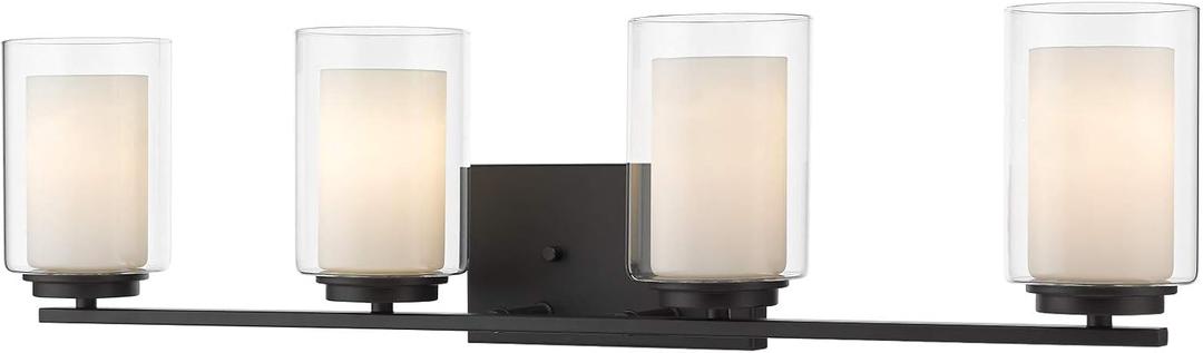 Z-Lite 4 Light Vanity 426-4V-MB, Black