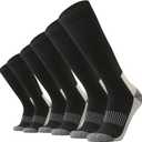 SoxDaddy Men's Cotton Full Cushion Over the Calf Socks Knee High Socks Tube Team Sports Socks for Men 3 Pairs (13-15 Big Tall, Black)