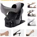 Soerreo Shoe Slot Storage Box Adjustable Shoe Rack Save Space Suitable for High Low Heels, Sneakers and Sandals (10 Piece Set)