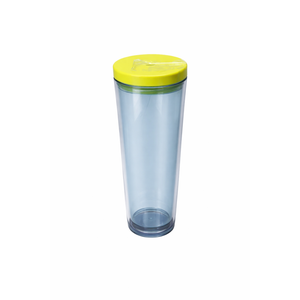 EDL 24Oz Tumbler, clear with yellow lid