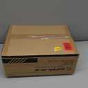 SUPERJARE Nightstand Set of 2, Bed Side Tables with Charging Station, Adjustable Fabric Drawer, Night Stand for Bedroom, 3-Tier Storage End Tables, for Living Room, Rustic Brown and Black