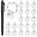 20 Pcs Volleyball Charm Keychains Team Gifts Wood Bead Sports Wristlet Bracelets Volleyball Favors for Coach Players