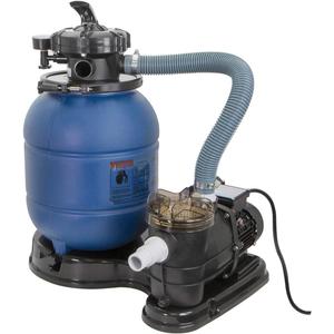 XtremepowerUS 13" Sand Filter 3/4HP Pool Pump 2,400GPH for Above Ground Swimming Pool Multi-Port Valve Up to 10,000 Gallons, 1-1/4"NPT Pool Sand Filter with Enhanced Circulation System
