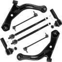 Front Lower Control Arm Suspension Kit Fit for 2005-2009 Ford Escape Mazda Tribute Mercury Mariner with Ball Joint Tie Rods K80400 K80399-8 pcs