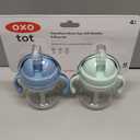 OXO Tot Transitions Straw Cup with Handles 6 oz. - Opal and Dusk - 2 Pack