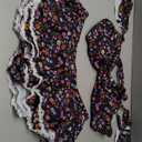 Women's 2 Piece Ruffle Bikini Sets Floral Tummy Control Skort Swimsuit Bathing Suit Beachwear (size Large)