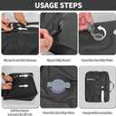 EULANT Reusable Vacuum Bags for Luggage,Vacuum Seal Bag for Clothing Travel,Waterproof Compression Space Saver for Suitcases Backpack Travel and business trip