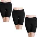 wirarpa Women's Anti Chafing Cotton Underwear Boy Shorts Long Leg Boyshorts Panties 3 Pack (Large)
