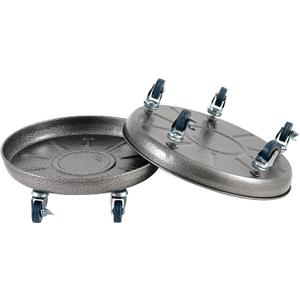 Choclaif Plant Caddy with Wheels,3 Pack Silver Heavy Duty Plant Stand with Universal Wheels, Round Pot Trolley for Indoor Outdoor 16inch