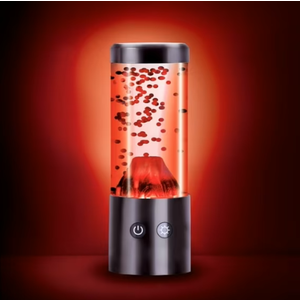 Merkury Innovations New 9-Inch RGB Volcano LED Mood Night Light - USB Powered, Motion Simulation