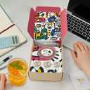 BOZU Popping Boba Tea Kit  Gift-Ready Hot or Iced Boba Tea Set, Peach Popping Boba & Strawberry Black Tea Bags, Secure Protective Packaging, 3 Servings