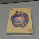 Wooden Puzzles for Adults, Apple Owl Jigsaw Puzzles with Unique Shape, Wood Challenging Jigsaw Puzzles Ideal for Adults, Christmas Birthday Gifts for Women Men Puzzle Game Lovers, 11.4"x11" - 160pcs (Medium)