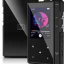 96GB MP3 Player with 90 Hours Long Battery Life,Bluetooth 5.0,Phinistec Z6 Digital Audio Player with Sturdy and Durable Metal Frame, 2.4'' IPS Glass Screen,FM Radio,Support up to 256GB (Black, 96, GB)