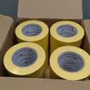3M Automotive Refinish Masking Tape, 36 mm x 55 m, High-Temperature Resistant  4-Pack for Clean Paint Lines