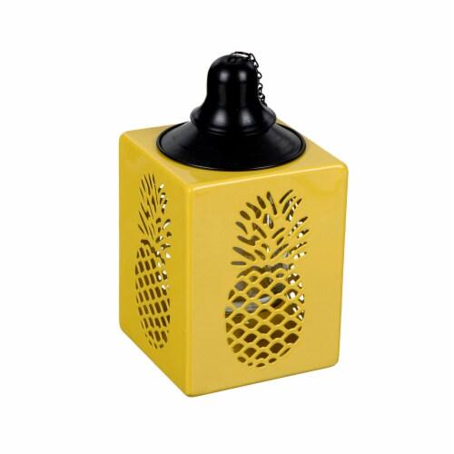 Everyday Living Metal Oil Torch Pineapple Yellow