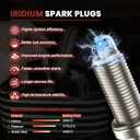 Iridium Spark Plugs Set of 4 LTR5IX-11 Fits for 06-11 Chevy Cobalt Colorado HHR Malibu,09-20 Ford Escape Fusion,06-13 Mazda 3 5 6 Tribute,Buick Regal LaCrosse,GMC Terrain #L4 2.0L 2.2L 2.4L 2.5L