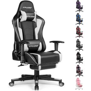 GTRACING Gaming Chair with Footrest Speakers Video Game Chair Bluetooth Music Heavy Duty Ergonomic Computer Office Desk Chair GTRACING Gaming Chair with Footrest Speakers Video Game Chair Bluetooth Music Heavy Duty Ergonomic Computer Office Desk Chair