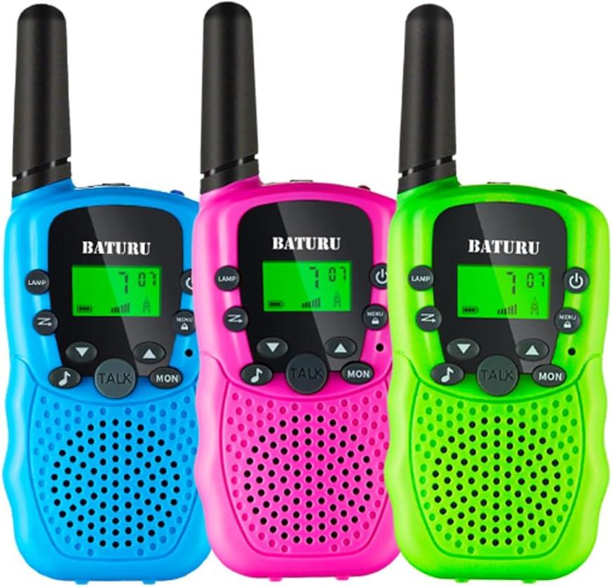 BATURU Walkie Talkies for Kids 3 Miles Range, 22 Channels Battery-Saving Walkie Talkie with Clear Sound for Outdoor Indoor Toys, Kids Toys for Girls Boys Age 3-12, Valentines Day Gifts for Kids