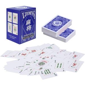 American Mahjong Playing Cards, Large Print Mahjong Cards, 2026 Edition, Waterproof Game Set