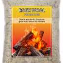 Rock Wool for Gas Log, 6 oz/Bag,Gas Fireplace logs Compatible with NG and LP Gas appliances,Creating a Realistic and Vibrant Flame Effect